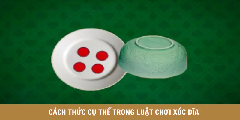  Cách thức cụ thể trong luật chơi xóc đĩa